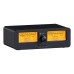 Fosi Audio LC30 VU Meter Amplifier Speaker Selector BLACK/YELLOW