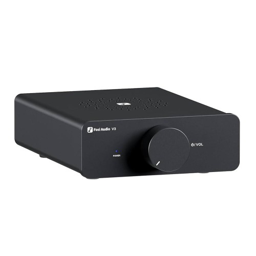 Fosi Audio V3 Mono 300 Wx2 Hi-Fi Stereo Audio Amplifier BLACK